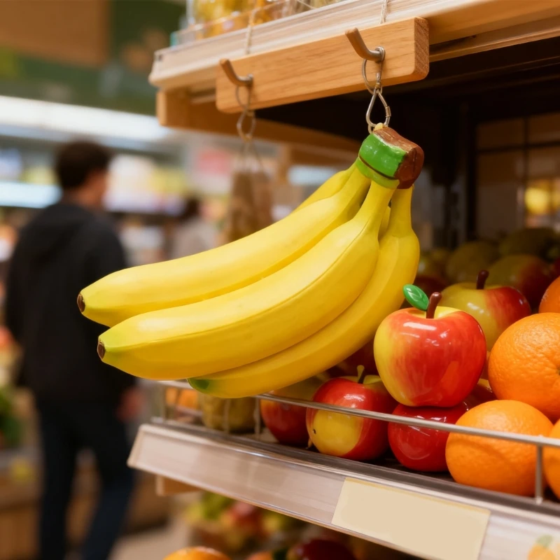 Artificial Banana Realistic Fruit Model Kitchen Fruit Decoration Educational Fruit Toy for Basket Display Decoration 15UB