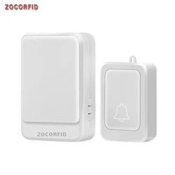 Wireless Doorbell 7 Color Lights Flash Music Doorbells Home Wireless Elderly Deaf Men Door Bell Receiver Transmitter