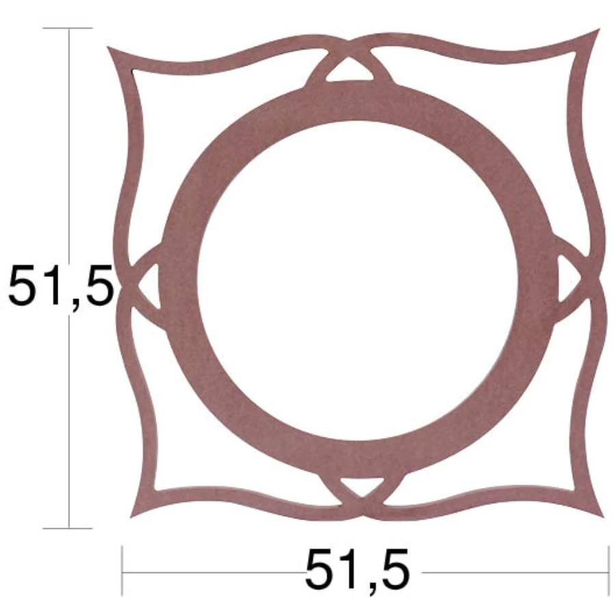 AY120 Mirror Frame, Unpainted Raw Wood Frame