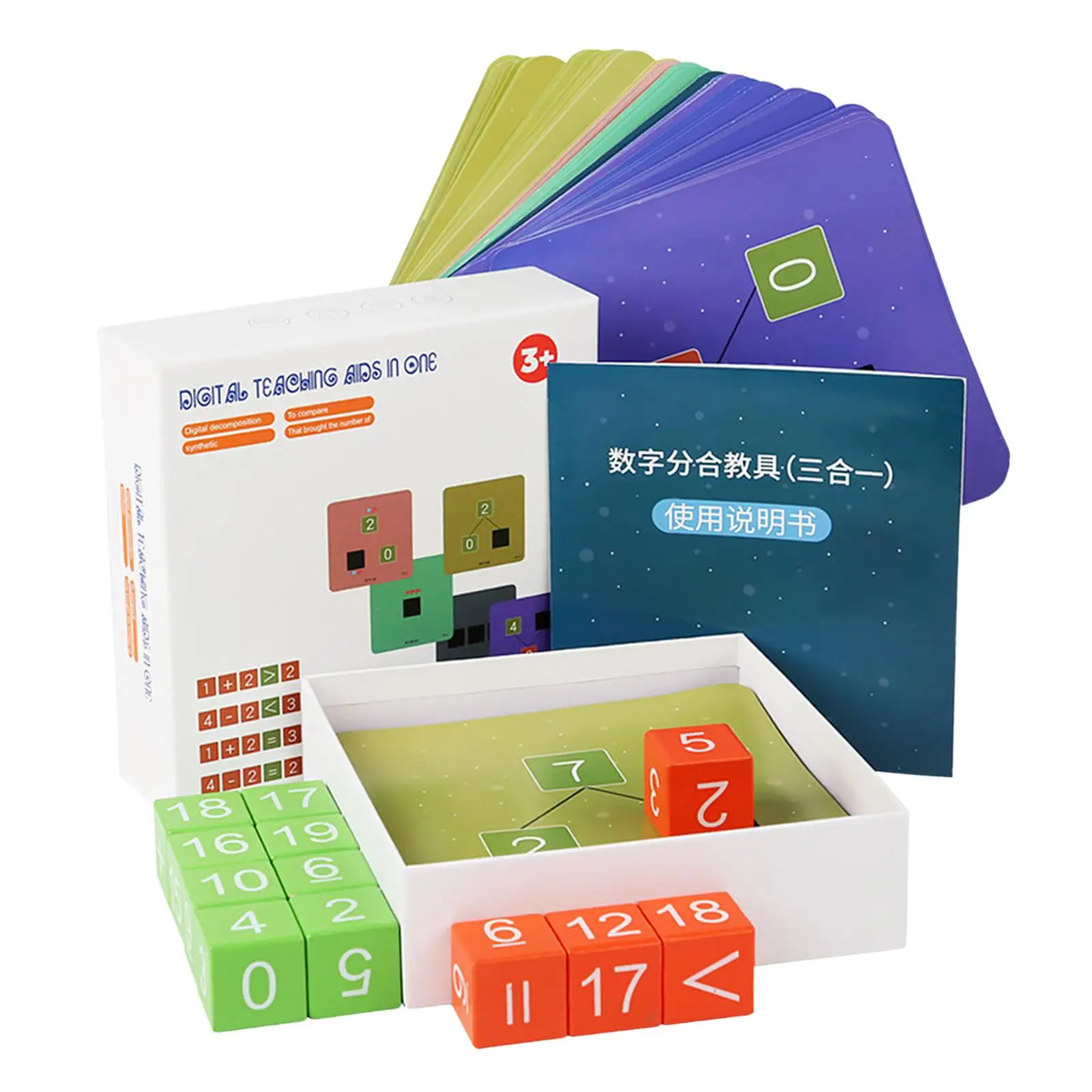 Montessori Blocks Arithmetic Toys Digital Cognitive Mathematics for Girls