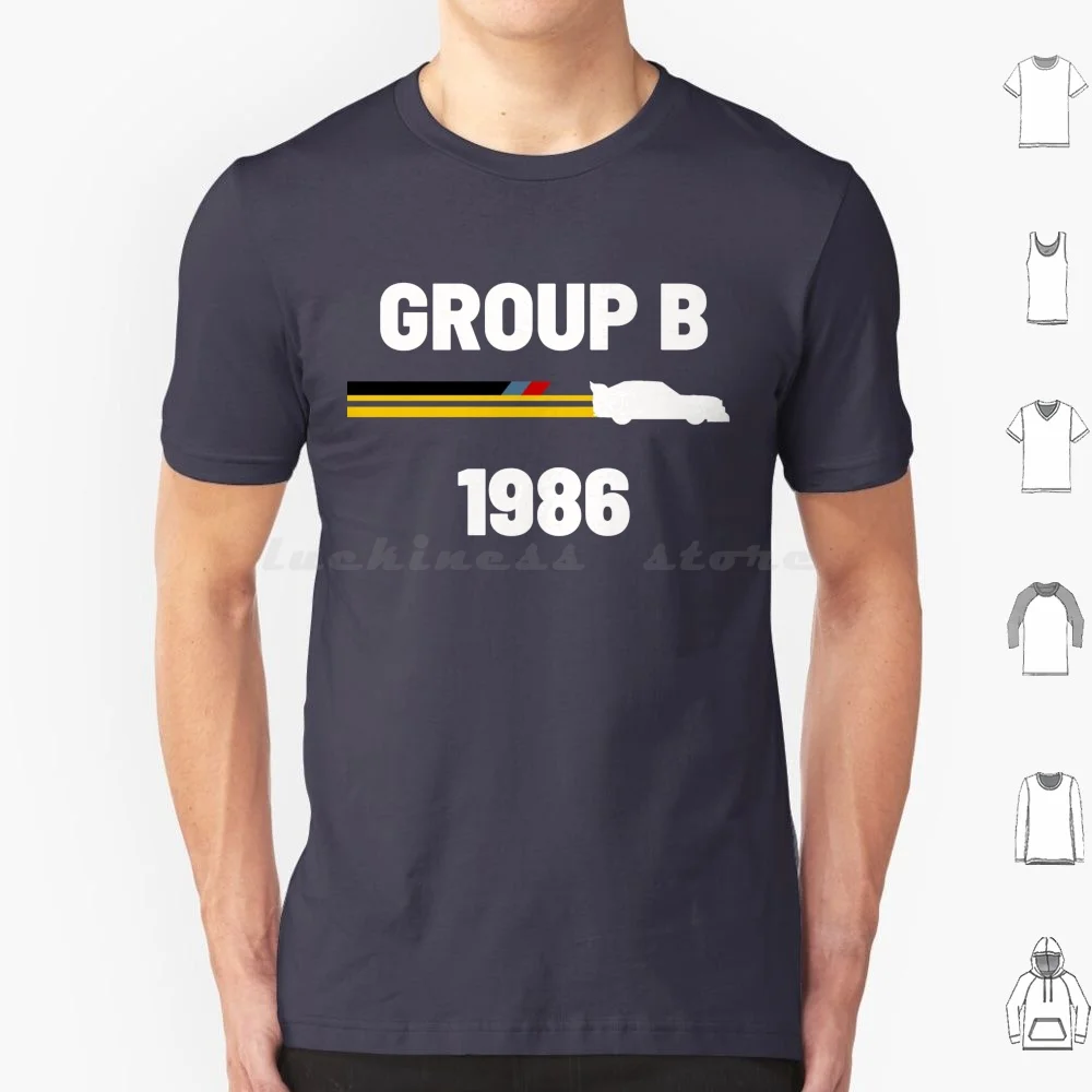 Rally Group B V1b T Shirt Cotton Men Women DIY Print Rally Group B Rally Group B Sport Car Car Wrc Racing Race Motorsport