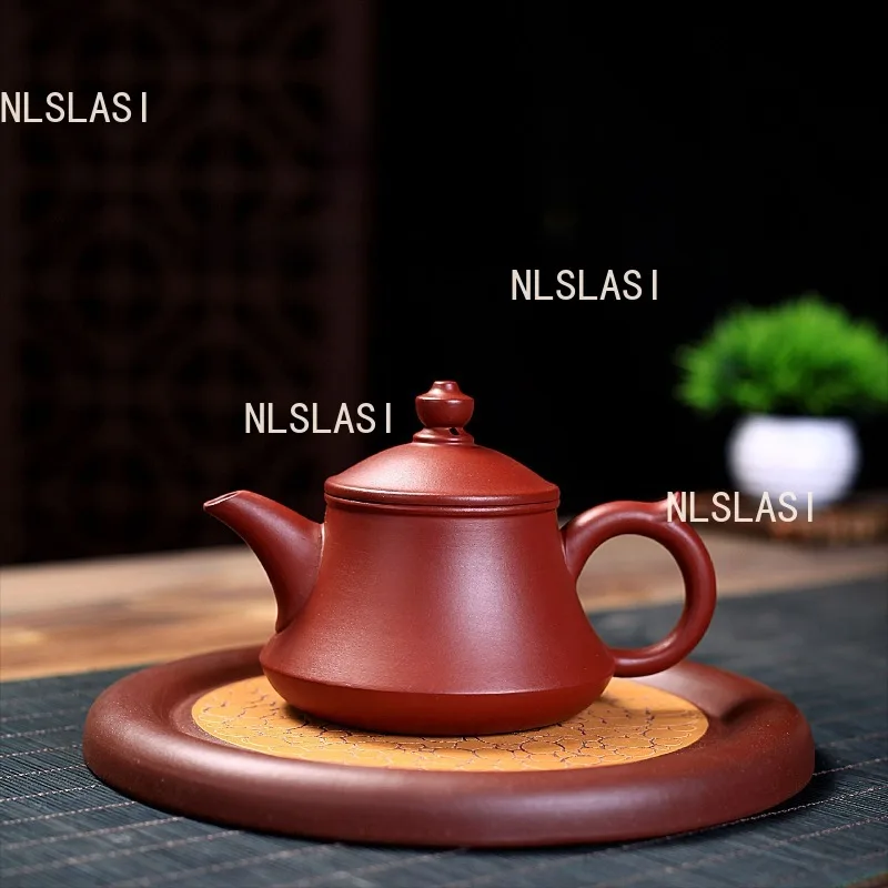 210ml Yixing Dahongpao Douli Purple Clay Pot 10 Hole Handmade Teapot High End Chinese Style Teapot for Household Use