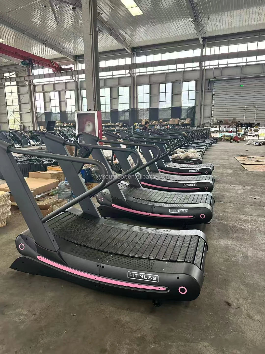 Hot Selling Unpowered Mechanical Treadmill Fitness Club Resistance Curve Treadmill