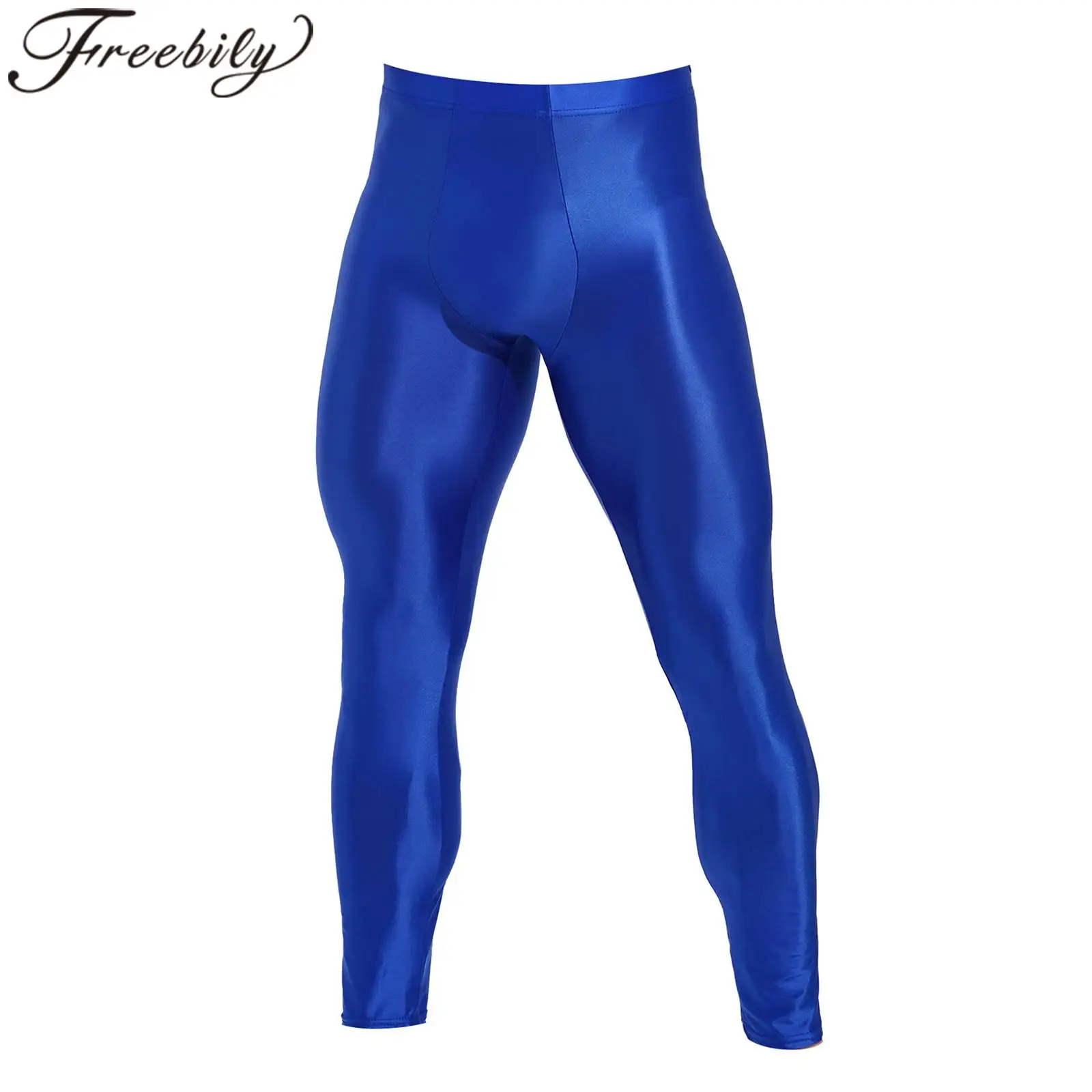 Mallas ajustadas para hombre, mallas de gimnasia brillantes con cintura elástica, pantalones de compresión, pantalones de entrenamiento para Fiesta EN LA Piscina, playa, natación y Fitness
