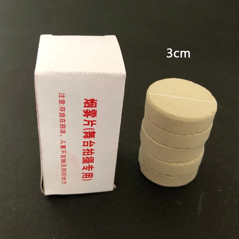 5 قطعة كعكة الدخان الملونة قنابل الدخان السحرية المرحلة استوديو الزفاف حبوب الضباب الدعائم تأثير الغلاف الجوي تظهر ديكور حفلات الهالوين #5