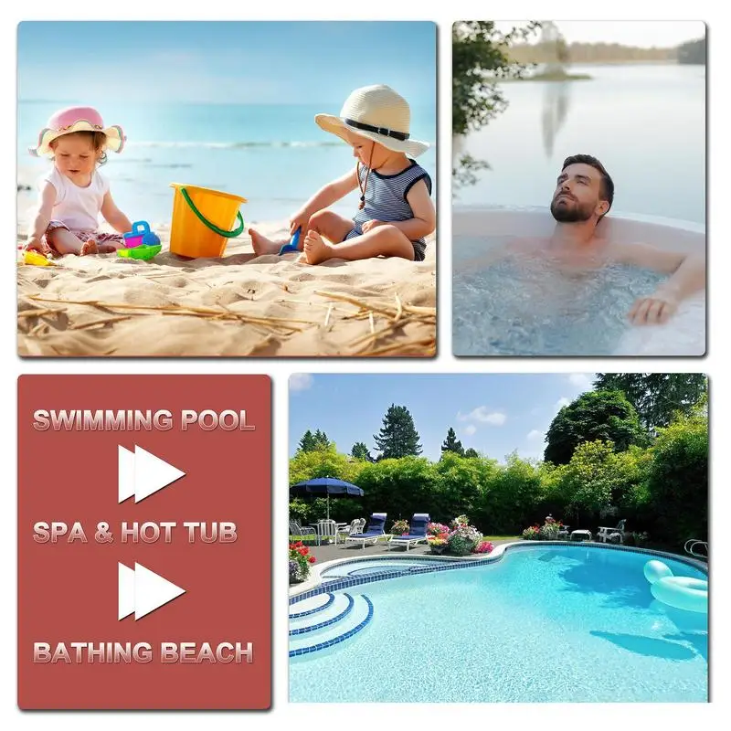 Pool Salt Test Strips Swimming Pool Saltwater Detection Strips Multi-Purpose Water Testing Tool For Water Spa Swimming Pool