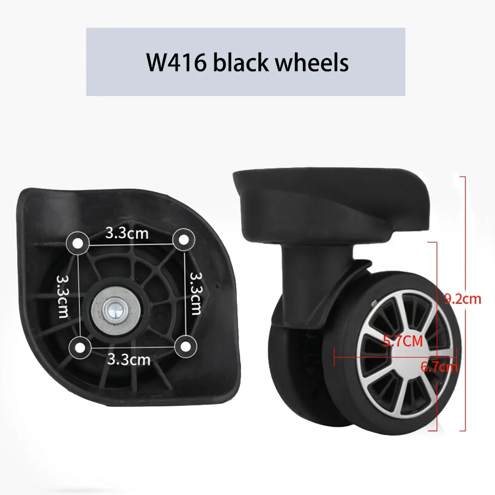 

Luggage Wheel W416 Replacement Trolley case Silent universal Wheel Accessories Password Travel leather case pulley roller univer