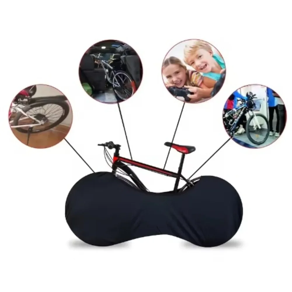 1PC Bicycle Wheel Dustproof Protective Cover, Dedicated Sunproof & Dirt-Resistant Wheel Cover for Road & Mountain Bikes