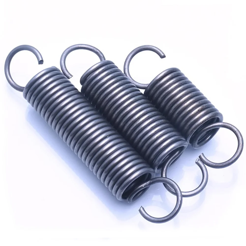 1 stks 65Mn Open Haak Trekveer Diameter 1.0mm met O haak trekveer Buitendiameter 10mm 12mm 15mm Trekveer