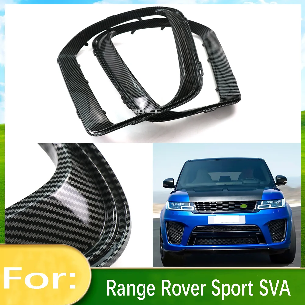 

Carbon Fiber Car Bumper Fog Light Frame Fog Lamp Cover Cap Shell For Land Range Range Rover Sport SVR 2018 2019 2020 2021 2022