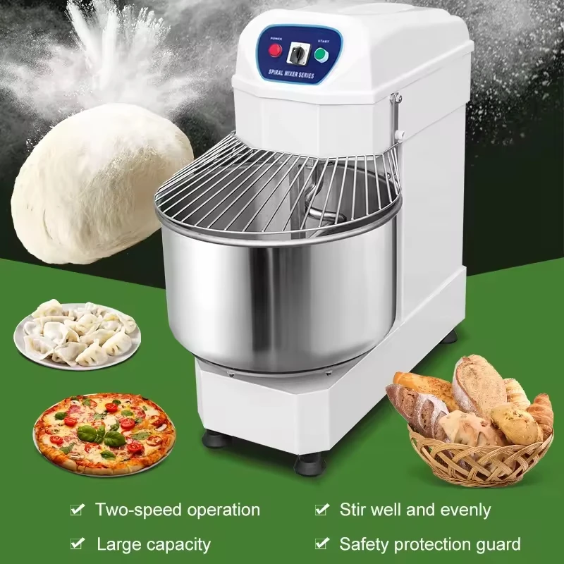 50kg Industry Commercial Flour Bread Commercial Dough Mixer Machine Flour Mixer Machine For Beverage Factory Farms Restaurant