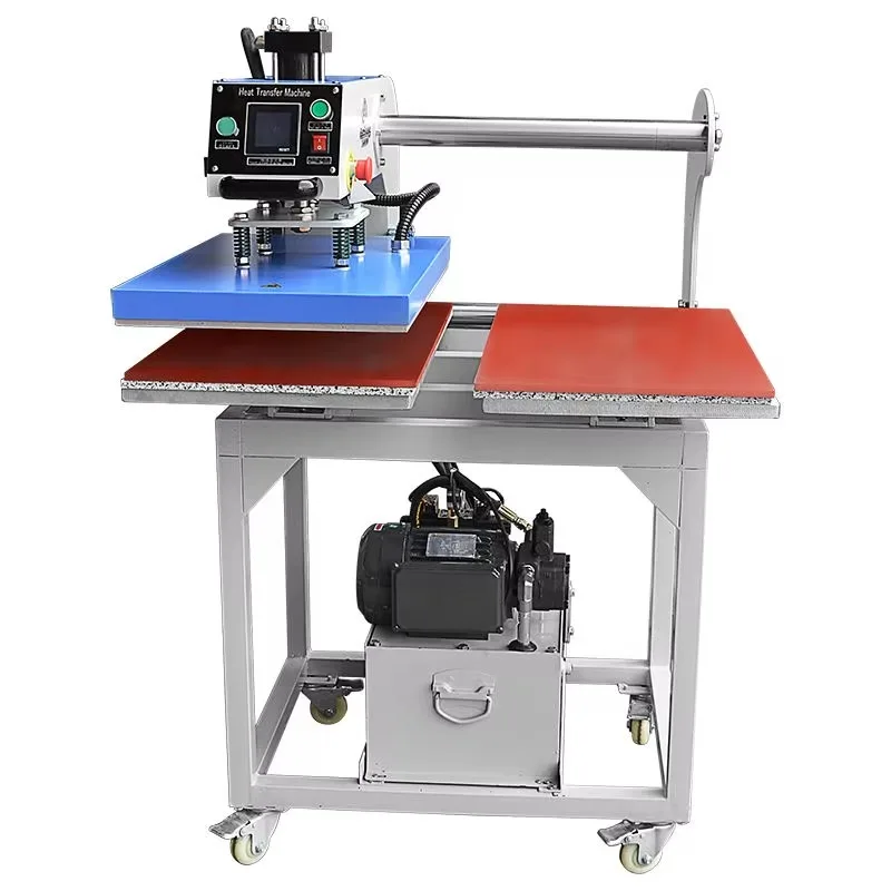 Fully Automatic Hydraulic Dual-Station Heat Press Machine | 40x60cm | 30-Second Cycle | Reduce Labor Costs by 50%