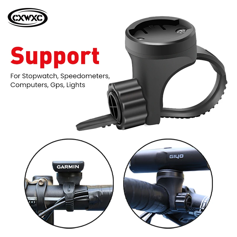 CXWXC GPS Bike Support Garmin MTB Road Computer Mount Cycling Frontlight Speedometer Odometer GPS Stand Soporte para Bicicleta