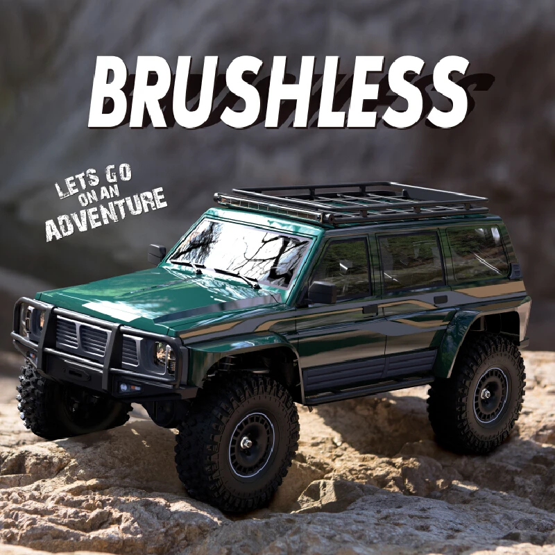 Yikong YK4107 PRO 1/10 RC Crawler 4WD Brushless Off Road Simulation Patrol Remote Control Car For Adventure