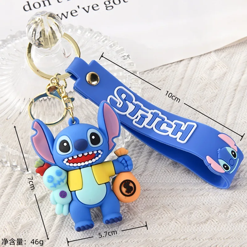 พวงกุญแจสติทช์น่ารัก การ์ตูน พีวีซี พลาสติกนิ่ม จี้ห้อยกระเป๋านักเรียน ของตกแต่ง กล่องสุ่ม ของขวัญ