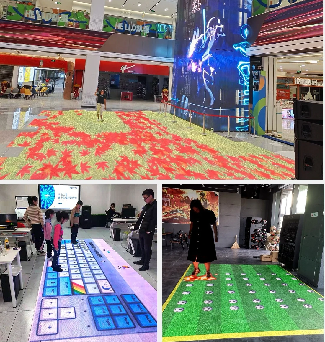 بلاط شاشة التفاعلية الغمر الحديد أرضية الرقص لحفل زفاف ديسكو P4.81 LED أرضية الرقص 500x1000 مللي متر كامل اللون