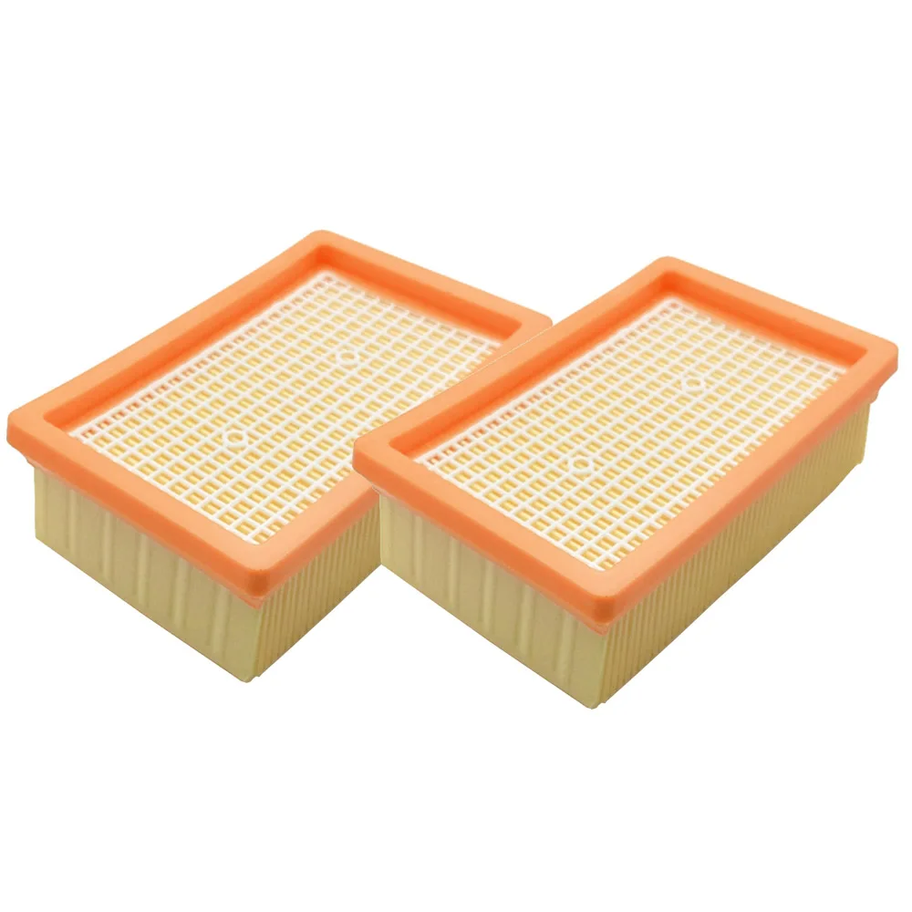 2pcs Flat Pleated Filter for KARCHER MV4 MV5 MV6 WD4 WD5 WD6 Wet and Dry Vacuum Parts #2.863-005.0