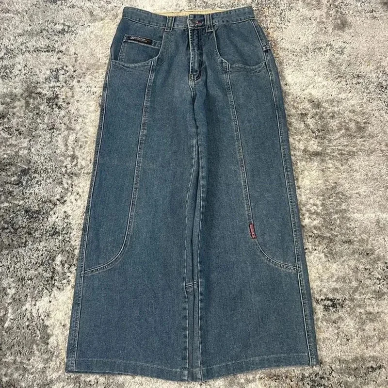Pantalones Anchos de Estilo Vintage Y2K ECKO Plex DJ con Bolsillos Gigantes, Casuales, de Alta Calidad para Hombre y Mujer, LiyCos