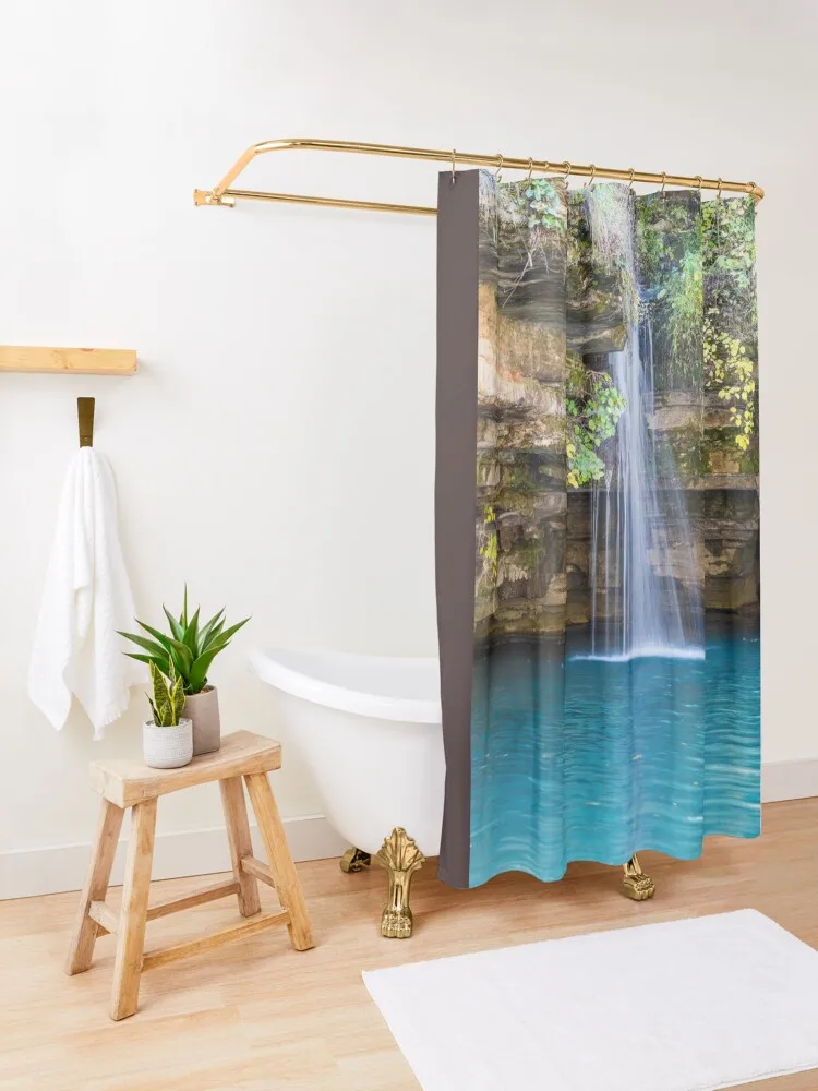 Glory Hole Waterfall Shower Curtain For The Bathroom Bathroom Accessory For Bathroom Washable Waterproof Fabric Shower Curtain