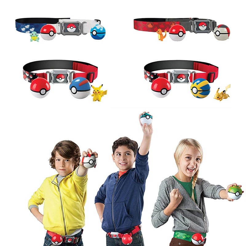 pokemon-cinto-bola-brinquedos-kawaii-pet-elf-pikachu-squirtle-bulbasaur-cosplay-batalha-jogo-competitivo-bolso-monstro-bolso-bola