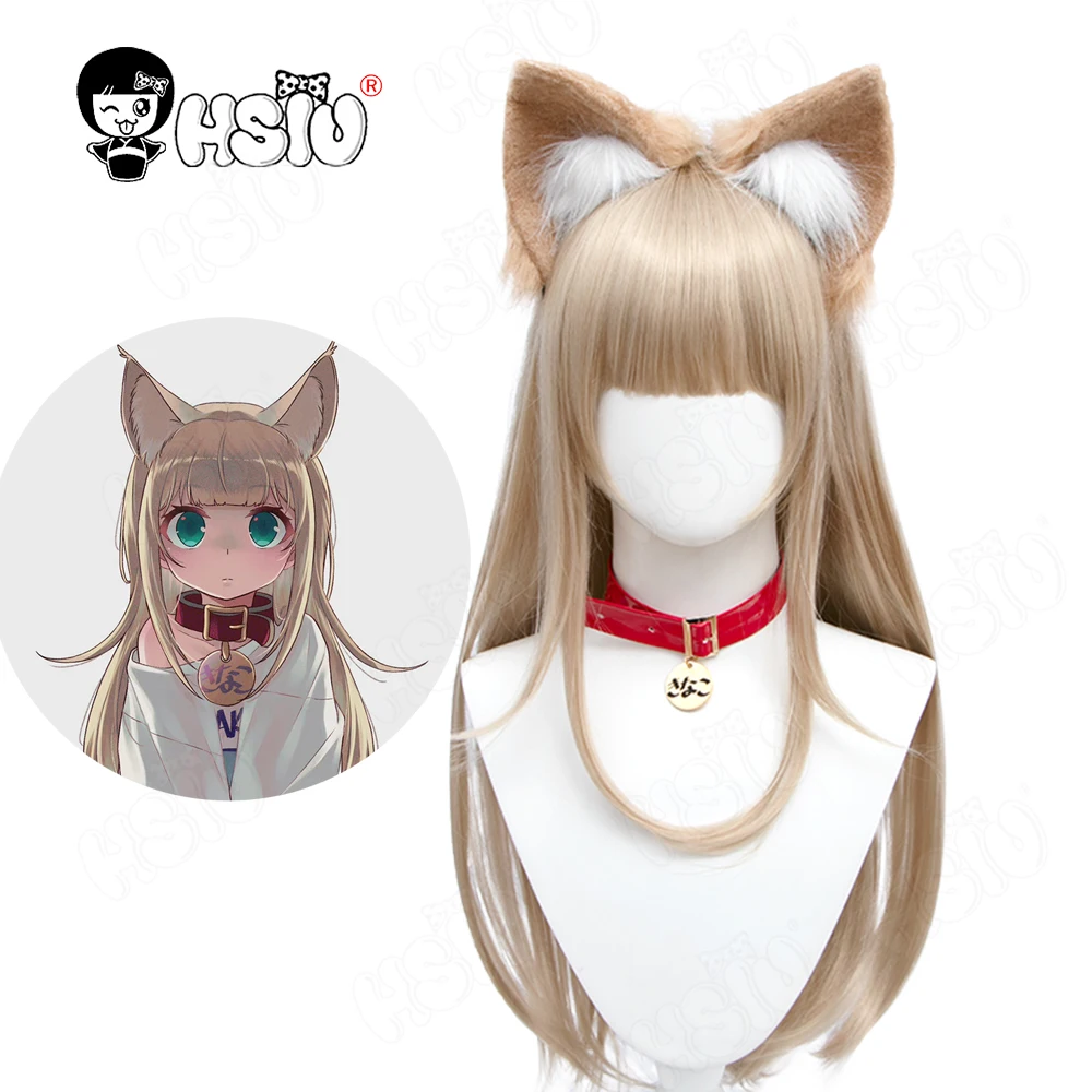 วิกผมคอสเพลย์โอซากานะใหม่ ปี 2026 40ฮารา คอสเพลย์แมวคิตตี้ วิกผมใยสังเคราะห์ วิกผมยาวผ้าลินิน แถมฟรีหมวกวิกผม 40 ฮารา คอสเพลย์