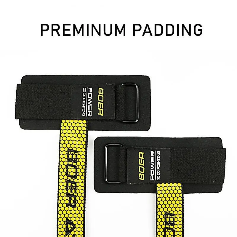 1Pair Professional Weight Lifting Wrist Straps Support Gym Crossfit Sports Wristband Wrist Wrap Protector Hand Band Bodybuilding