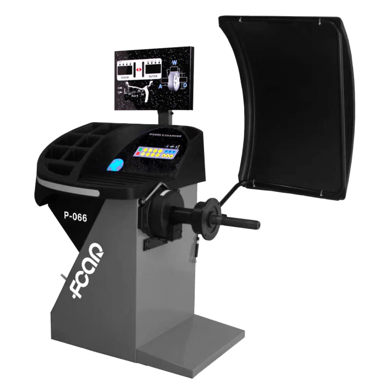 P-066 Wheel Balancer Smart Position Locator Graphical Digital Display Factory Direct Price Garage Equipment And Tools