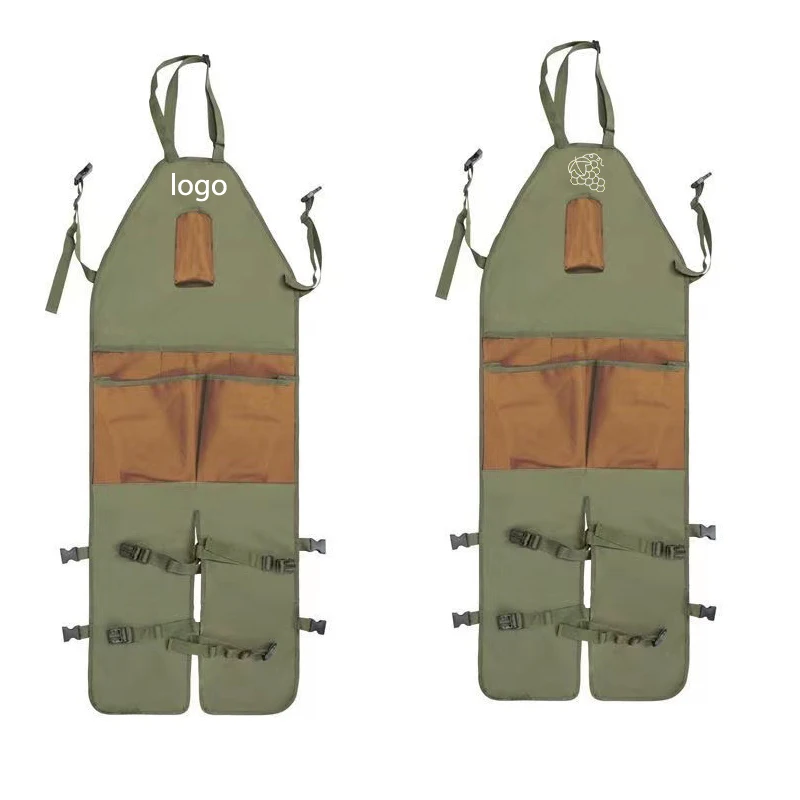 

Gardening Kneepad Apron With Multiple Pockets Durable Oxford Fabric Extended Length For