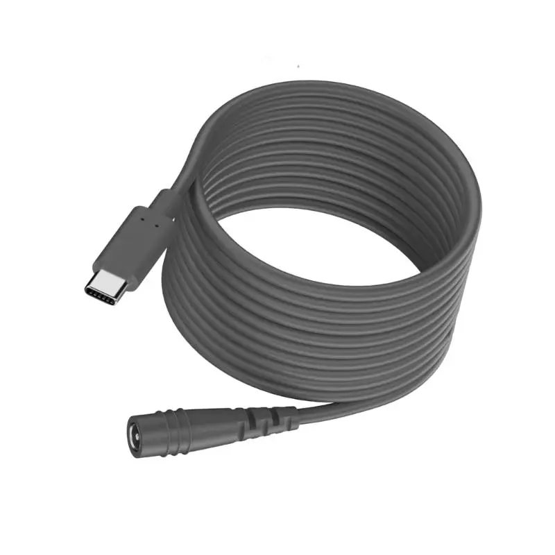 R53C 100W Outdoor Waterproof USB C to Mini DC5521 Adapter Cable 50cm-10m Length