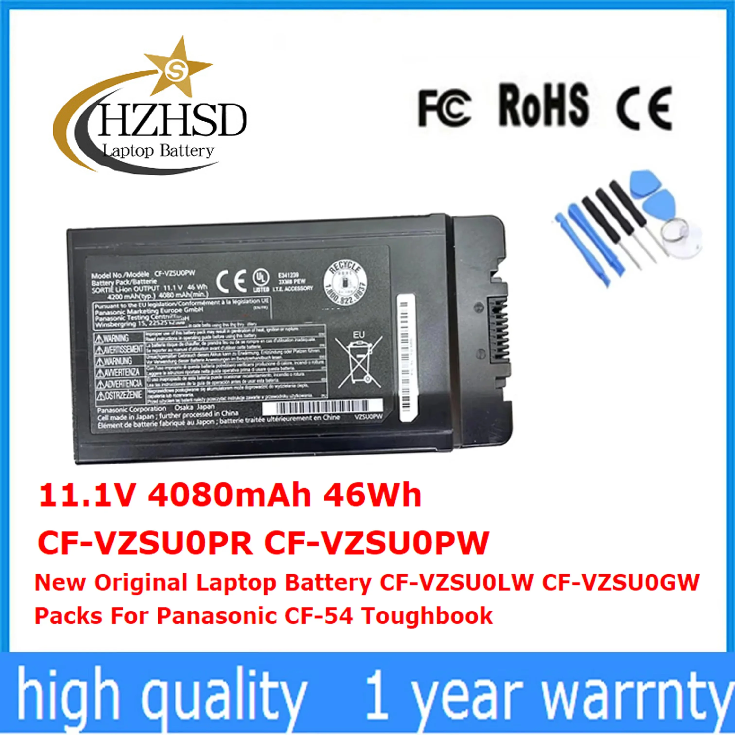 CF-VZSU0PR CF-VZSU0PW Original 11.1V 4080mAh 46Wh CF-VZSU0LW CF-VZSU0GW Nouvelle Batterie D\'ordinateur Portable Pour Panasonic CF-54 Toughbook