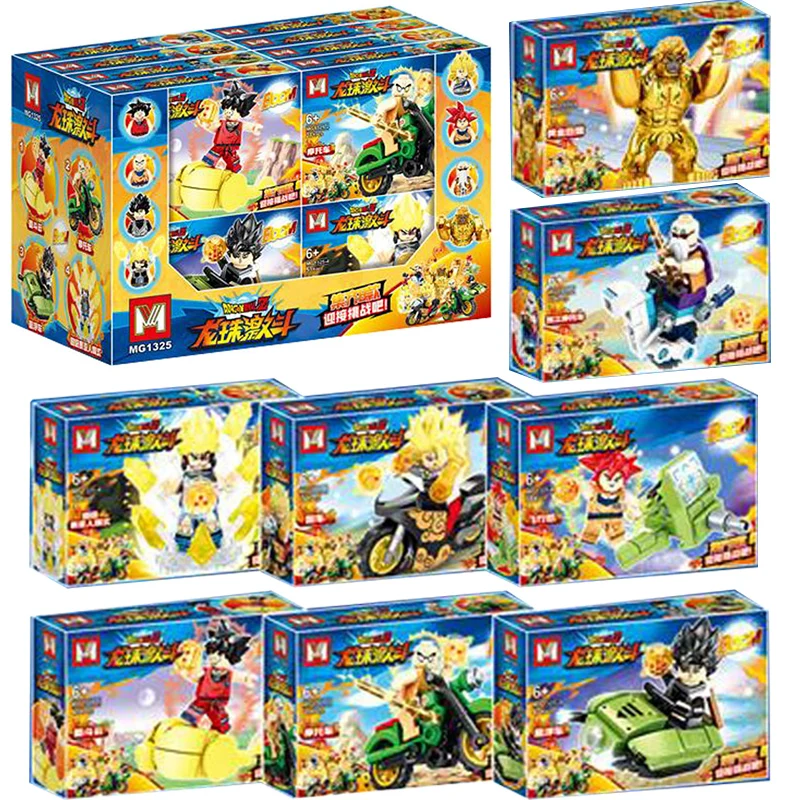 Dragon Ball Z Building Blocks Scatola Cieca Son Goku Super Saiyan Figure Krillin Kame Sennin NARUTO Anime Toy Chlid Collezione Regalo