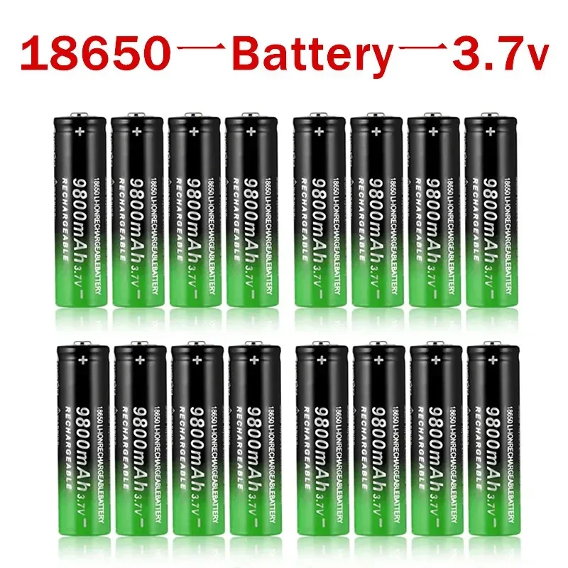 Extended Runtime Rechargeable Battery for Flashlight and Headlamp - 9800 18650 Lithium Ion