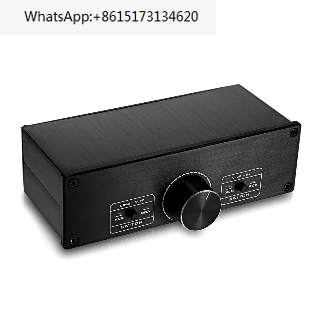 

Fully balanced passive front active speaker dual channel volume control controller 2-in 2-out switcher dual sound source