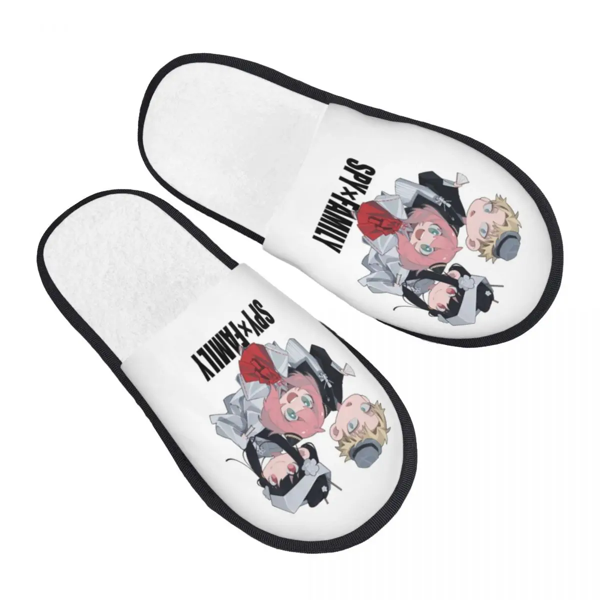 Custom Spy X Family Anya Anime House Slippers Women Cozy Memory Foam Damian Desmond Manga Slip On Hotel Slipper Shoes