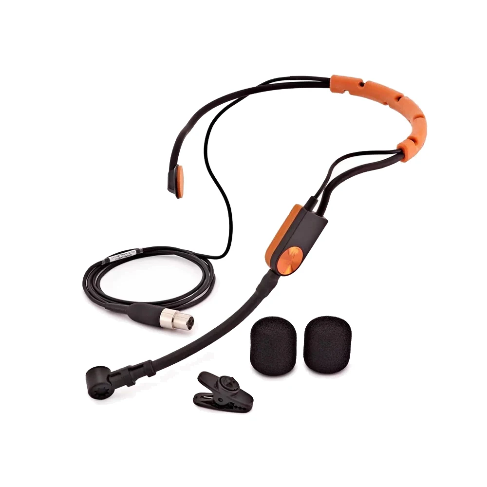 SM31 Orange-black Head Headworn Cardioid Microphone 4Pin TA4F For Shure QLX QLX GLX BLX Headset BeltPack System Beta98 H/C Core