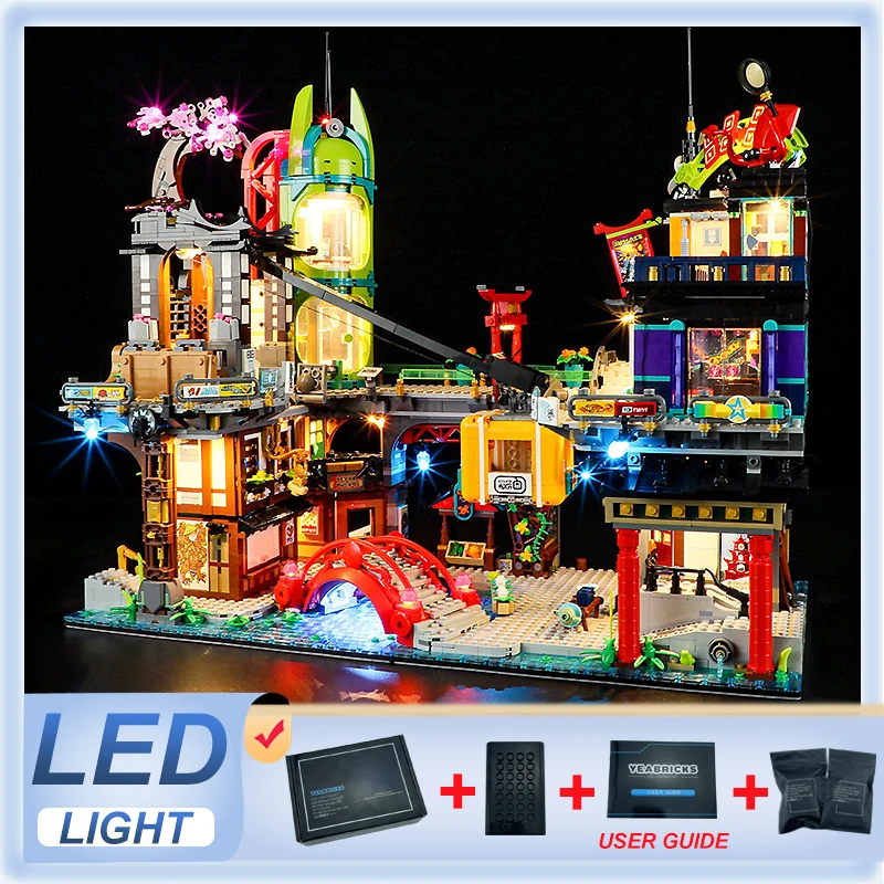 

DIY LED Light Kit For LEGO 71799 Ninjago City Markets (Only LED Light,Without Blocks Model)