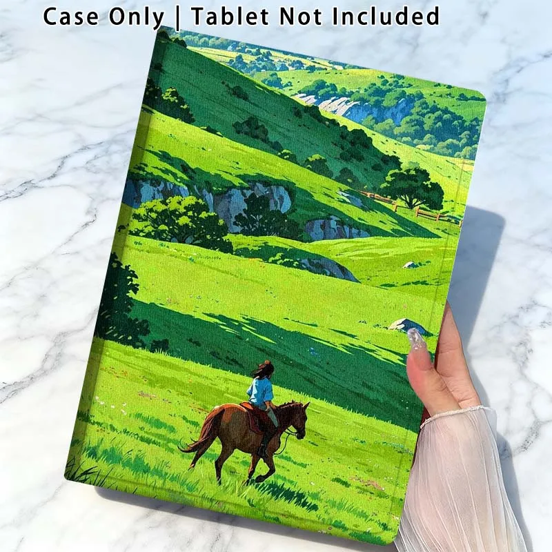 Grassland Horse For Xiaomi Poco Redmi Pad 2 4 5 6 6S 7 7S SE Pro Ultra Max 14 11 8.8 11.2 12.5 Inch Tablet Case