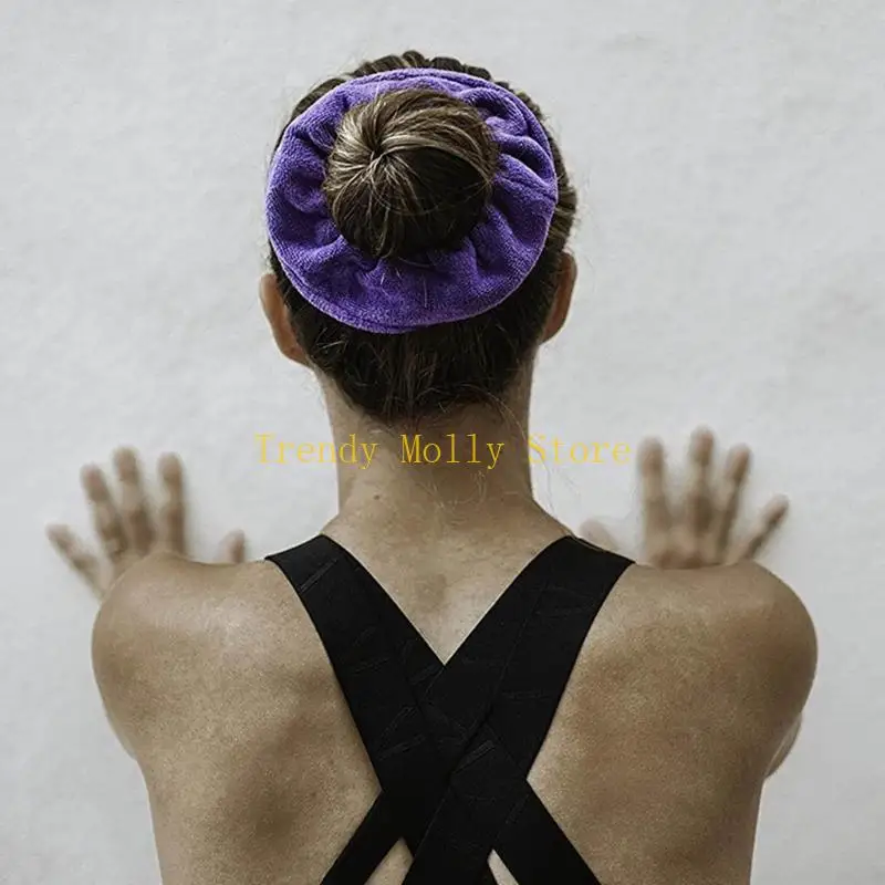 N5KB Handuk Rambut Scrunchies Pengering Rambut Scrunchies Microfiber Ikat Rambut Ekor Kuda