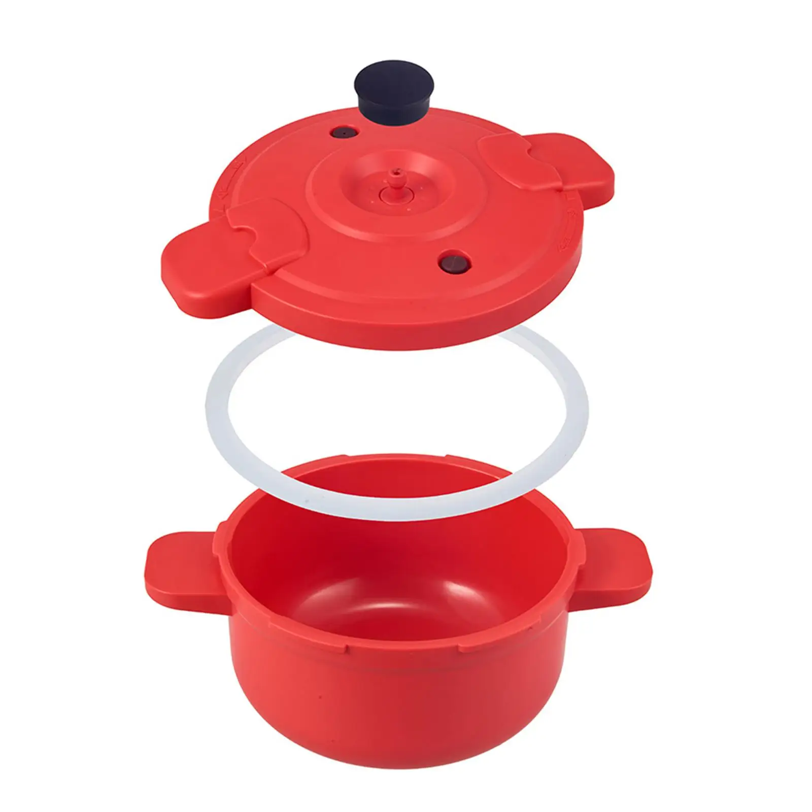 Microwave Pressure Cooker Home Use Heat Resistant Easy Clean Small Anti Scald Handle Locking Lid Multi Cooker Cookware Stew Pot