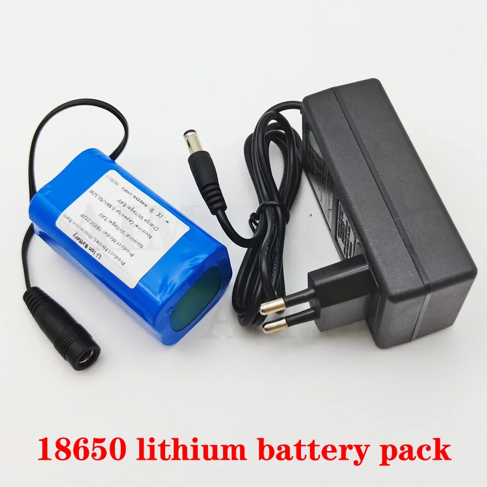 Nev 7.4 فولت 2S2P قارب طعم سمك 6800 مللي أمبير بطارية ل T188 T888 2011-5 V007 C18 H18 لذلك على التحكم عن بعد RC قارب Parts18650 #6