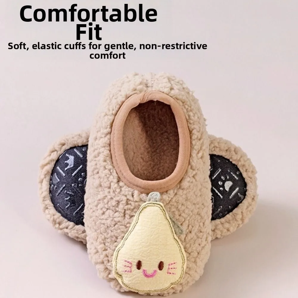 Cute Cartoon Walker Shoes Soft Anti-slip Socks Shoes Boys Girls Walking Shoes Indoor Home