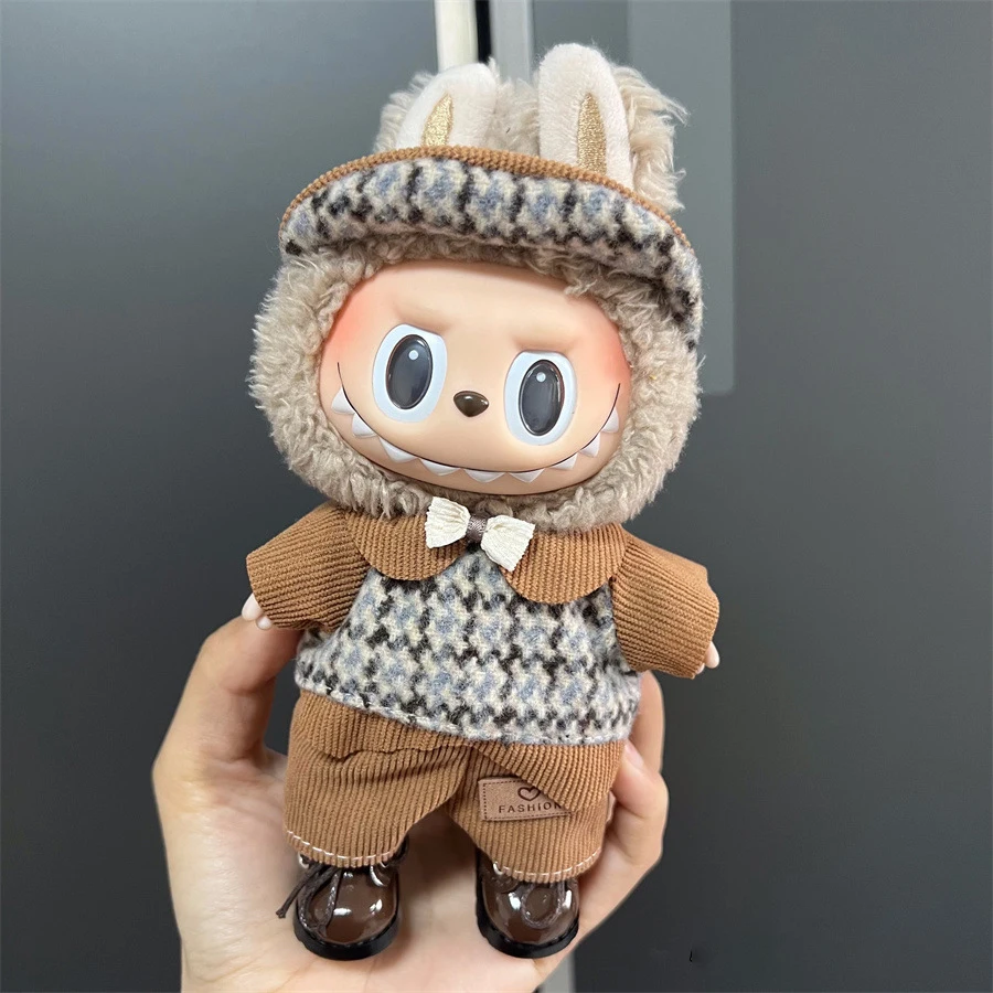 17 centimetri Labubu Vestiti della Bambola Carino Moda V1V2 Idol Abbigliamento FAI DA TE Regalo Per Bambini Labubu Vestito Mantello Regalo Vestiti Accessori Per Capelli Ropa