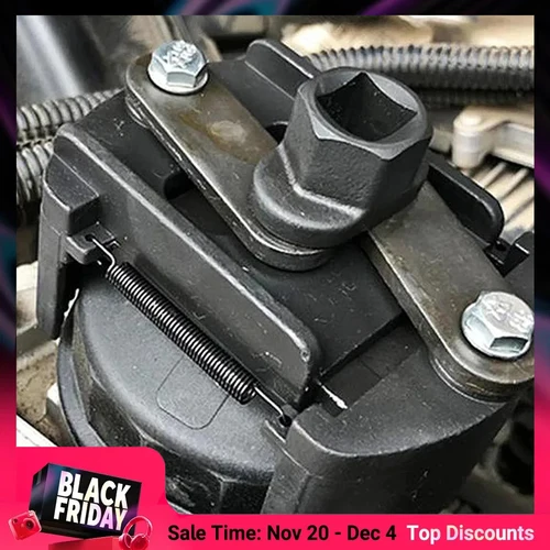 Nuevo Filtro de llave de filtro de aceite de dos mandíbulas ajustable, removedor de llaves de filtro de 60-80mm, herramientas de desmontaje de dos garras de acero fundido para combustible