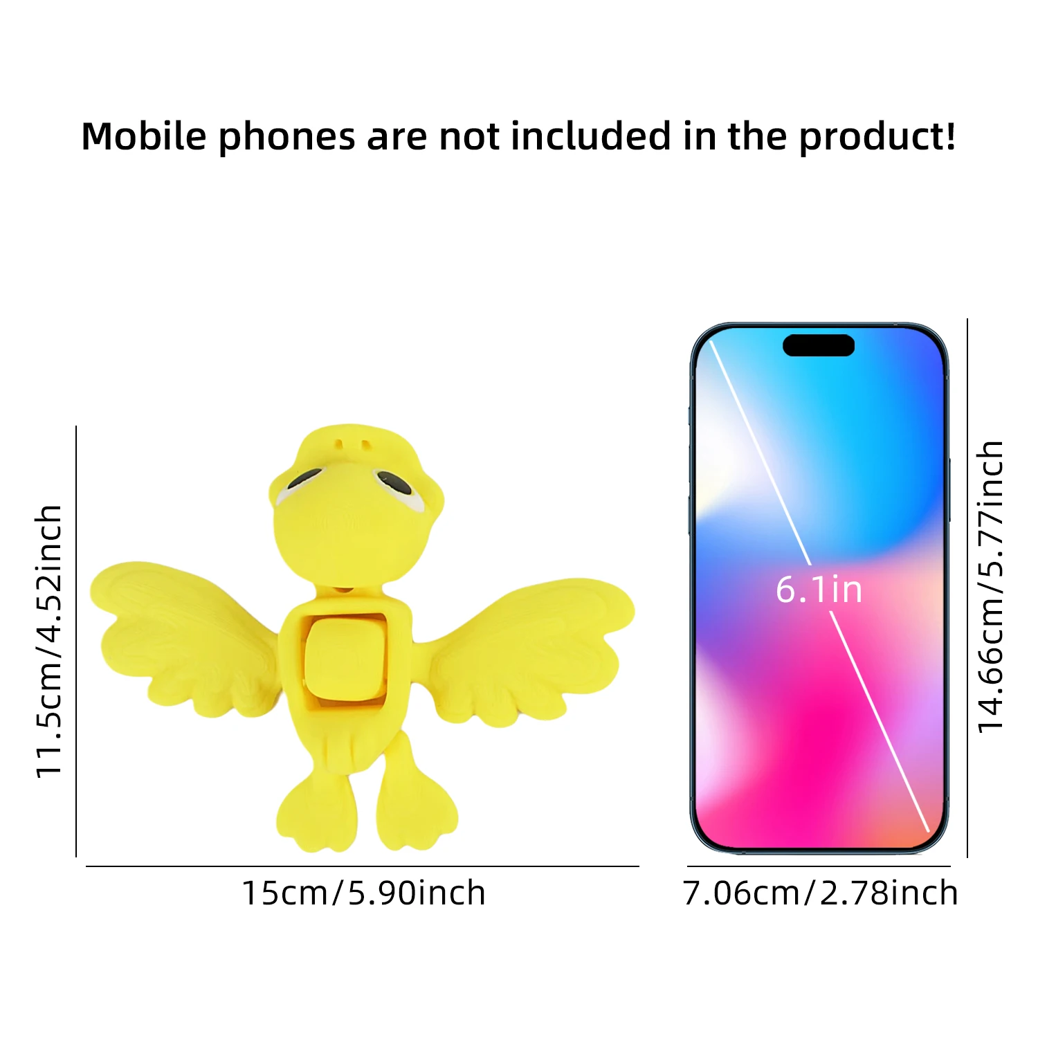 3D printing of flying ducks, Pressing the square in the middle of the wings can make the wings flap up and down ﻿