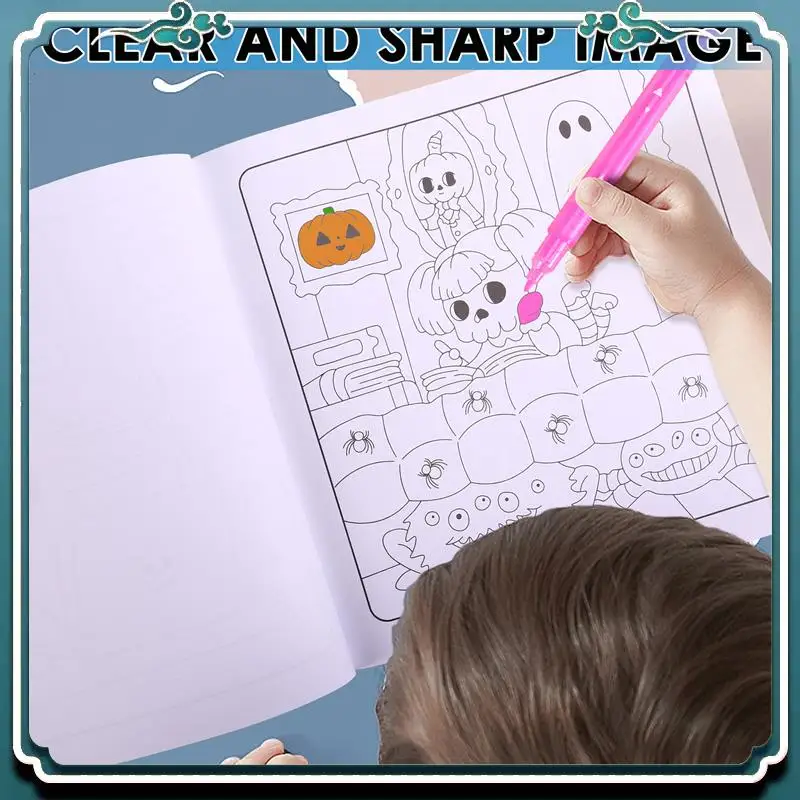 Easy To Use Spooky Cute Coloring Book For Adults & Teens Featuring Adorable Creepy Creatures In Cozy Hygge Moments For Relax