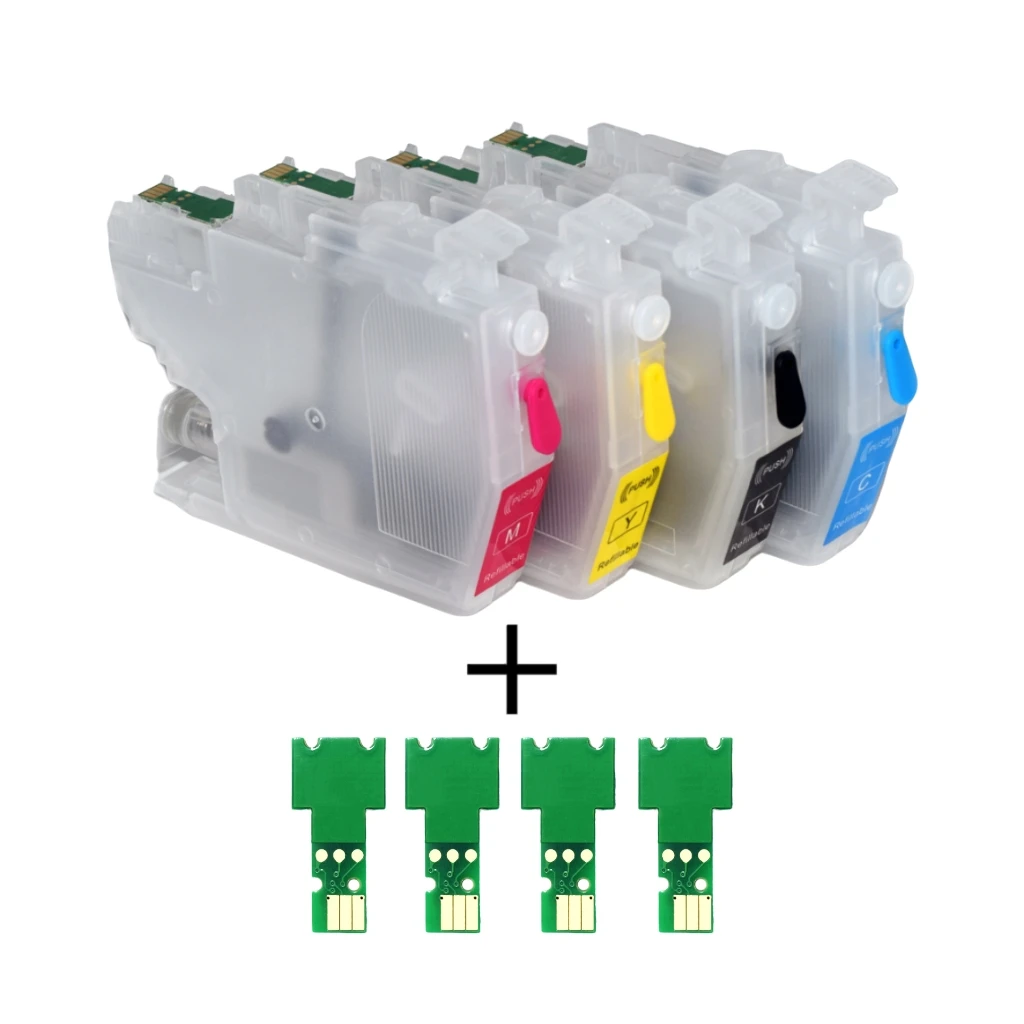 

Многоразовый картридж America LC401 LC401XL с одноразовым чипом для принтеров Brother MFC-J1010DW MFC-J1012DW MFC-J1170DW