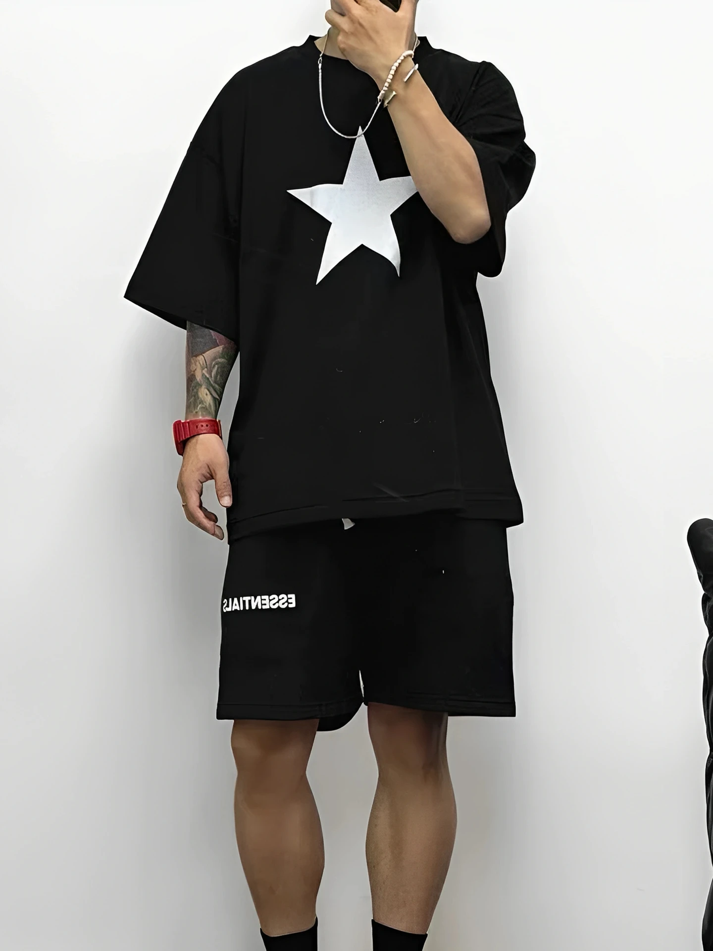 Kanye West Bully Concert American Heavyweight Loose Star Letter Short Sleeve T-Shirt Cotton Casual Summer Youth Trendy