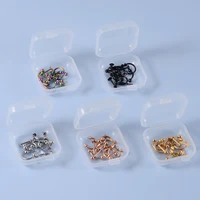 12 pièces/ensemble acier chirurgical couleur argent plaqué or noir arc-en-ciel oreille nez sourcil Labret ensemble de bijoux de perçage de base 8mm 6