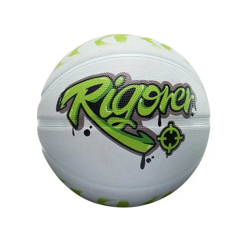 

RIGORER 7 - size Adult Outdoor Basketball - Wear - resistant, Non - slip Rubber Ball with Cool Graffiti