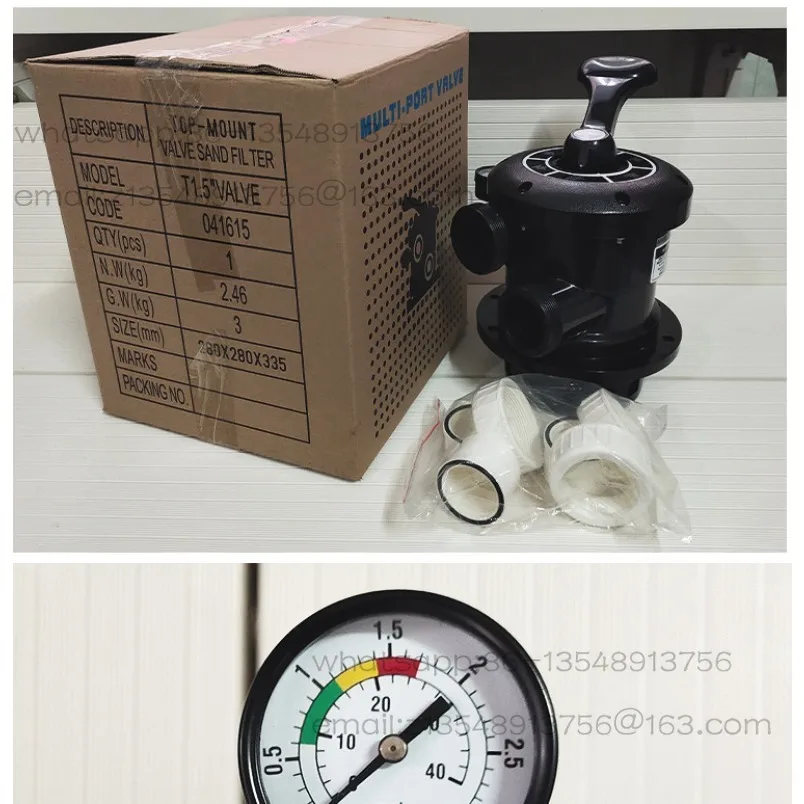 Swimming pool filter sealant pad sand cylinder head handle multi-directional valve six-position valve sand steel head